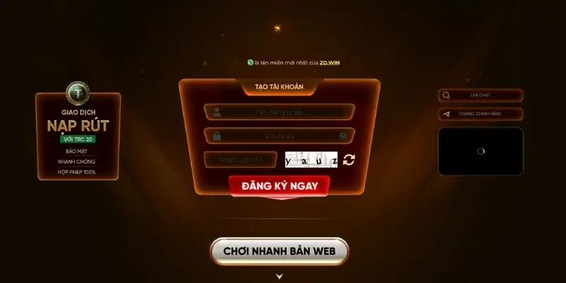Đăng nhập nhanh vào tài khoản cá nhân để tham gia dễ dàng